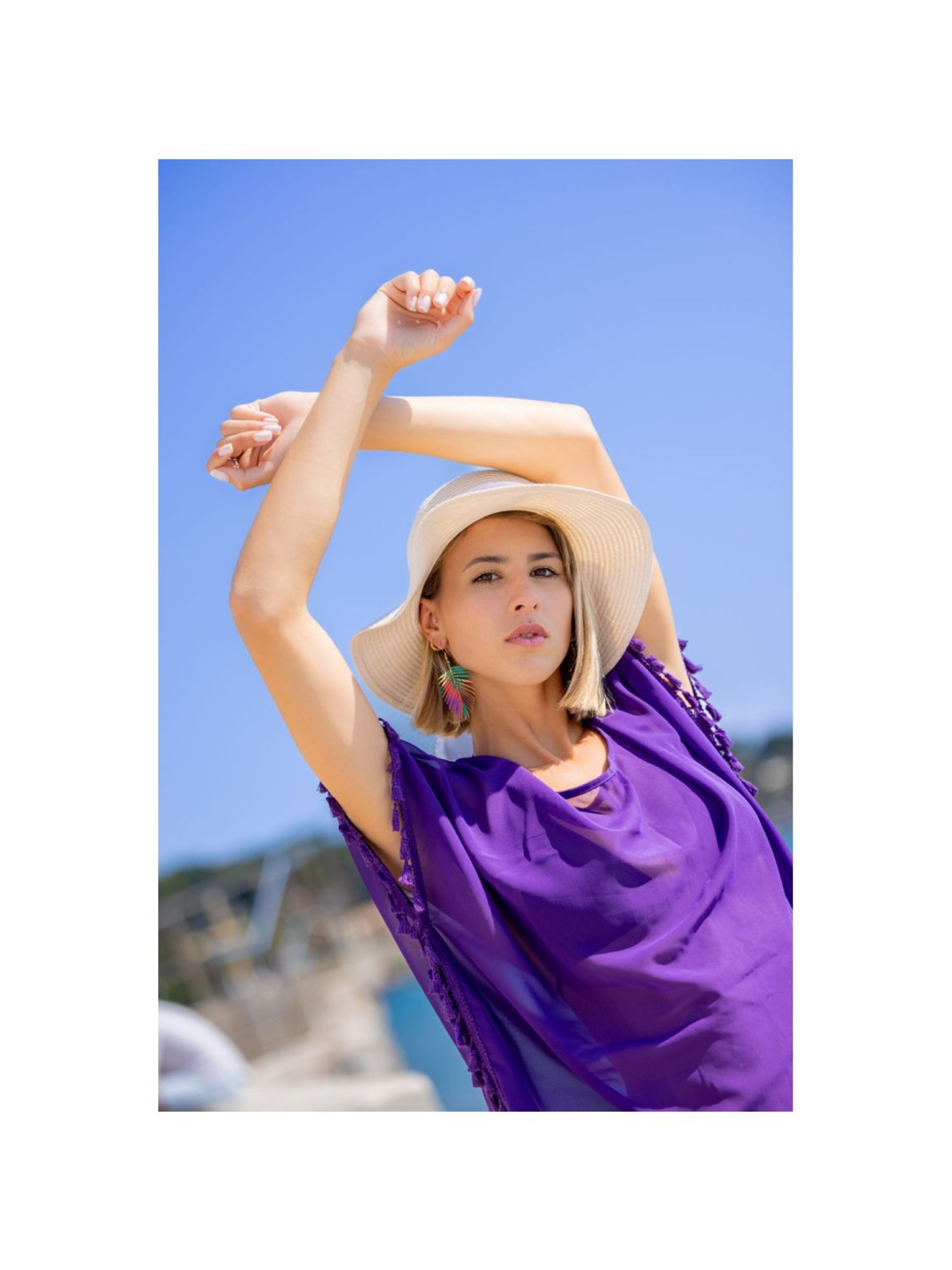 alberto cabale Strandkleid in Lila