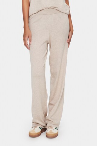 SAINT TROPEZ regular Bukser 'Mila' i beige: forside