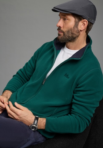 Man's World Fleece Jacket in Green