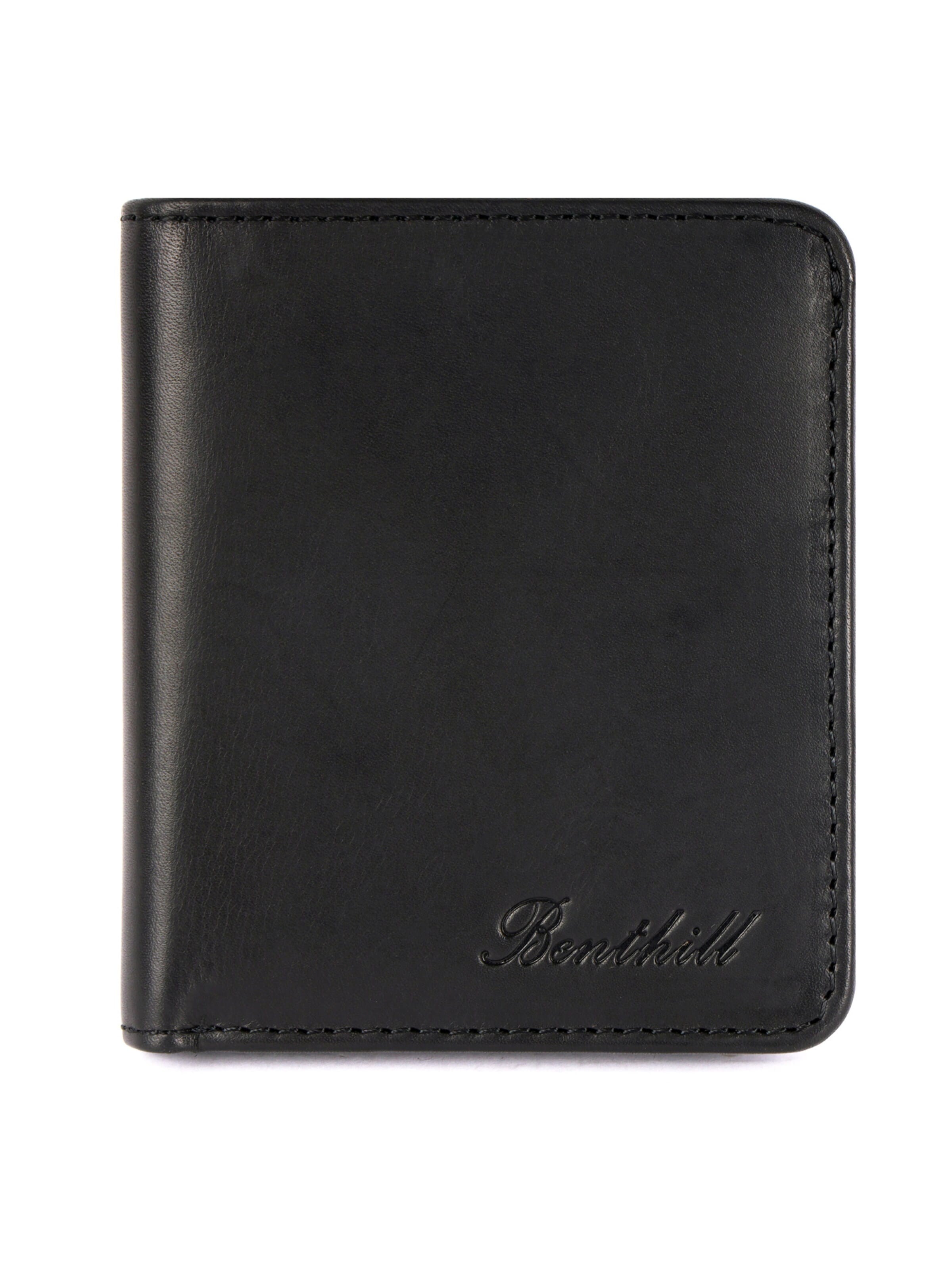 Benthill Portemonnaie 'Slim - Mini'‌‌‌‌‌‌ in Schwarz: Vorderseite