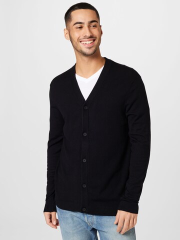 QS Knit Cardigan in Black: front