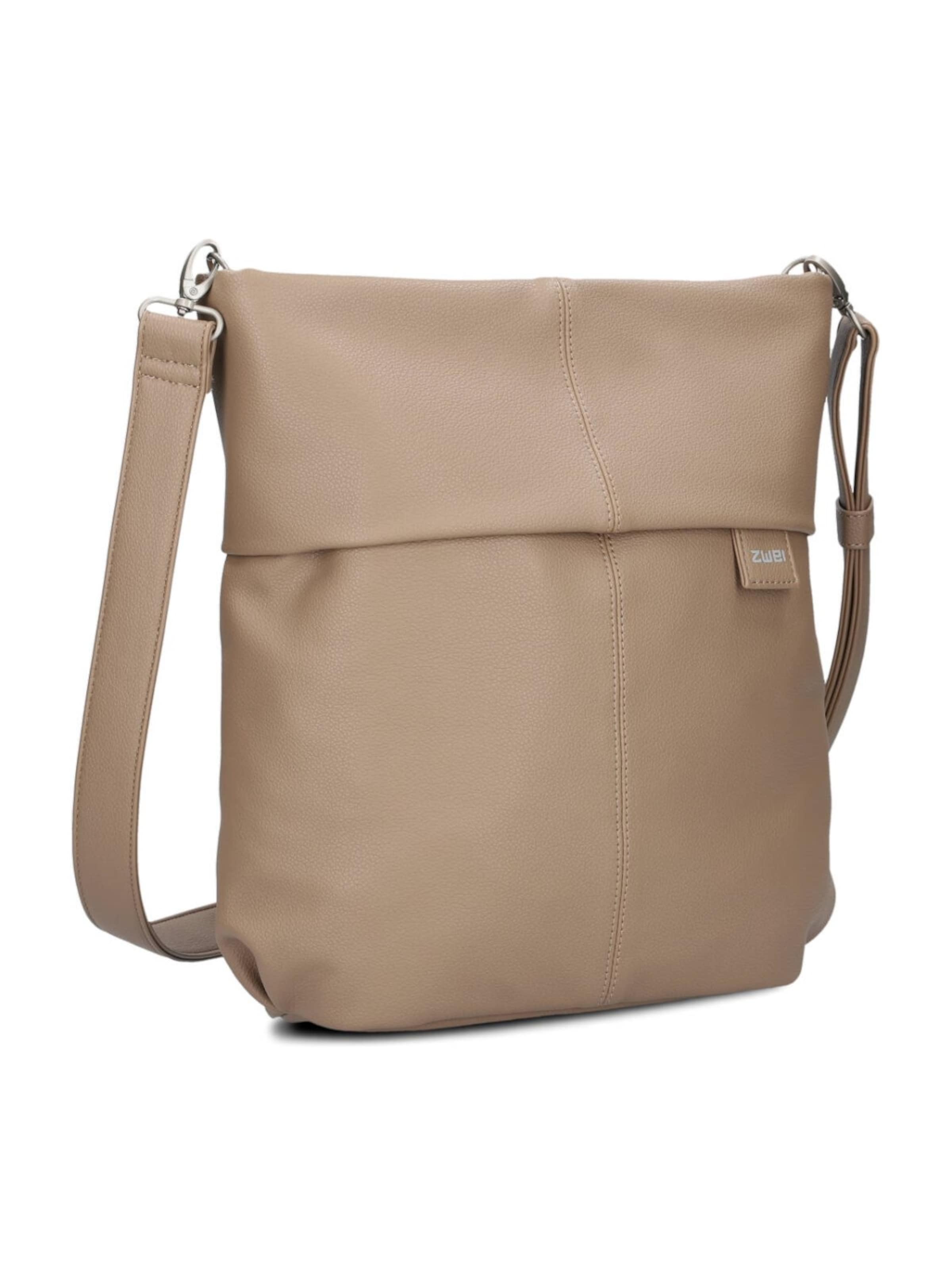 ZWEI - Bolso de hombro 'MADEMOISELLE.M M12' en marrón: frente