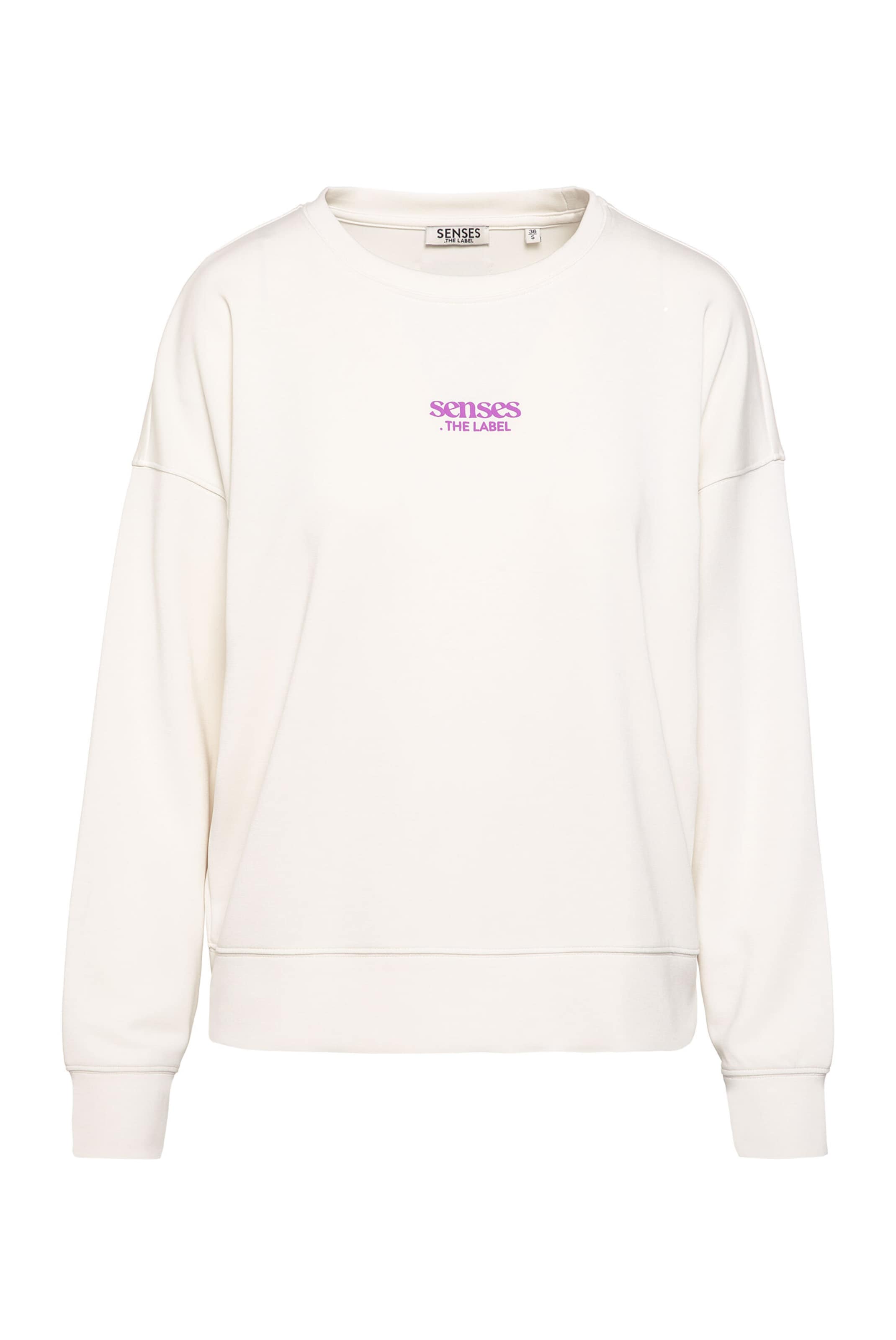 SENSES.THE LABEL Sweatshirt in White: front