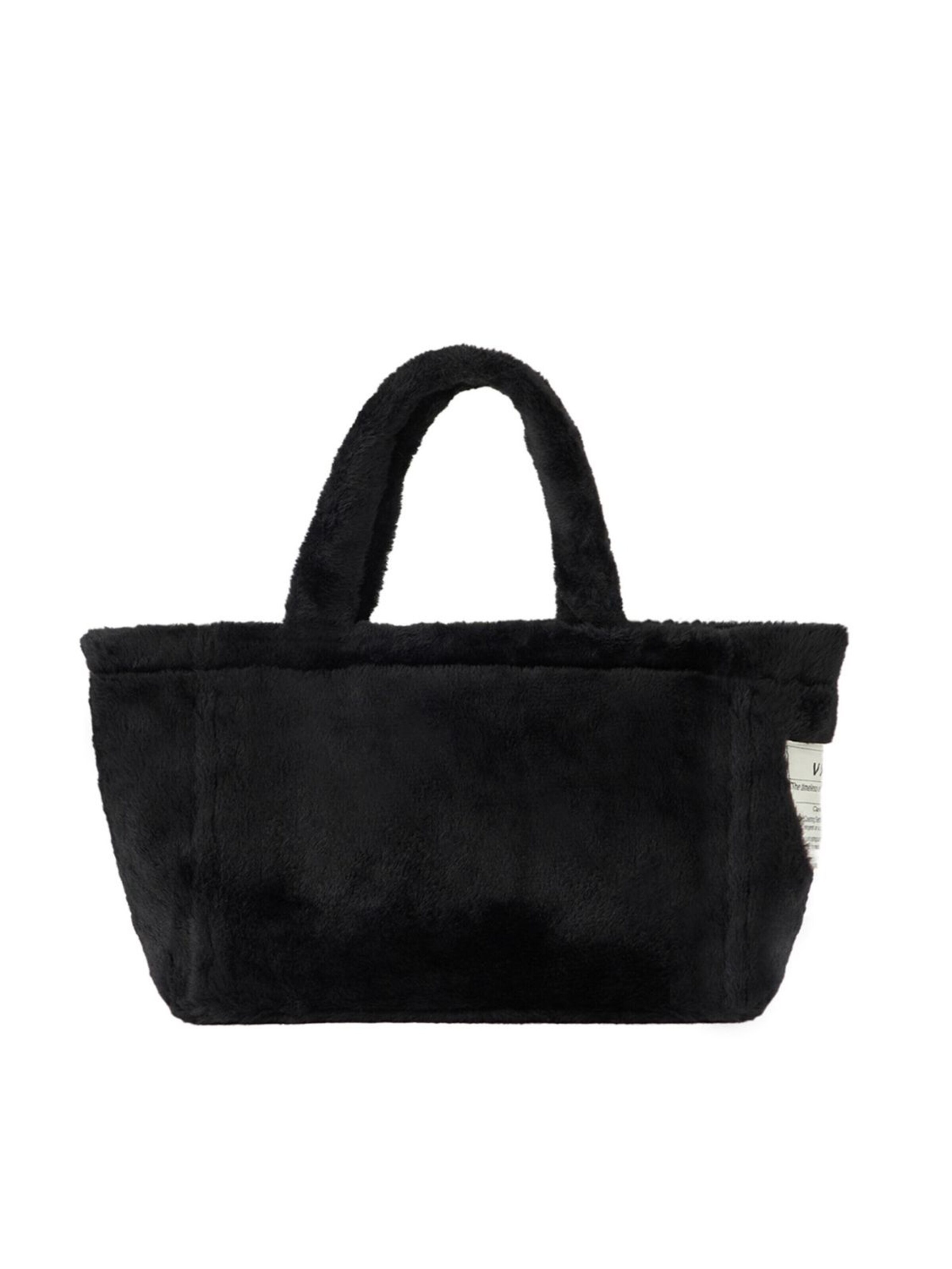 VINT+ Håndtaske 'Fluffy Bag Small' i sort