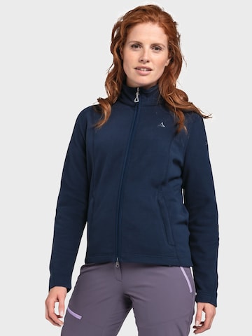 Schöffel Functionele fleece jas 'Leona 3' in Blauw: voorkant