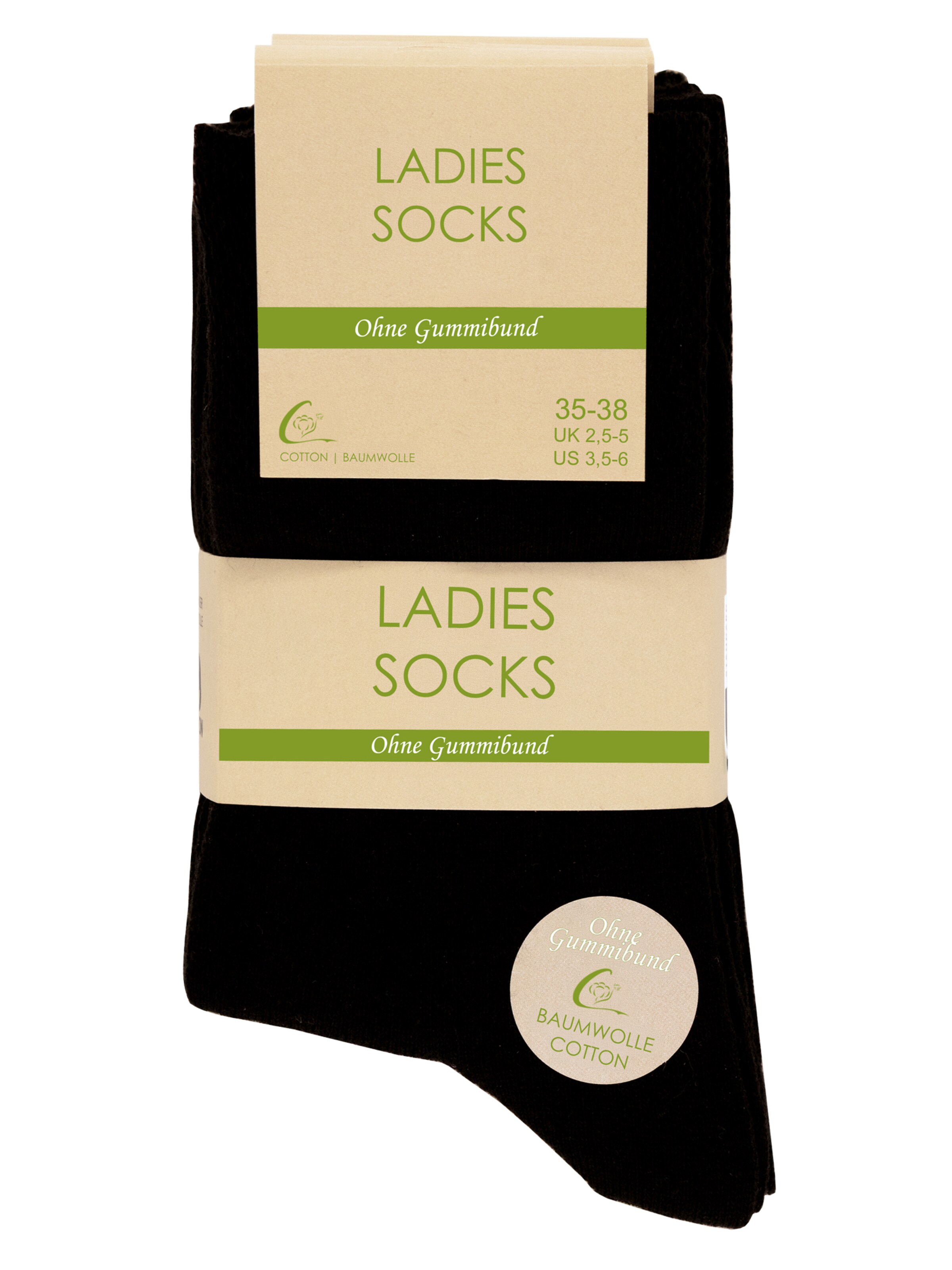 Cotton Prime Socks in Black
