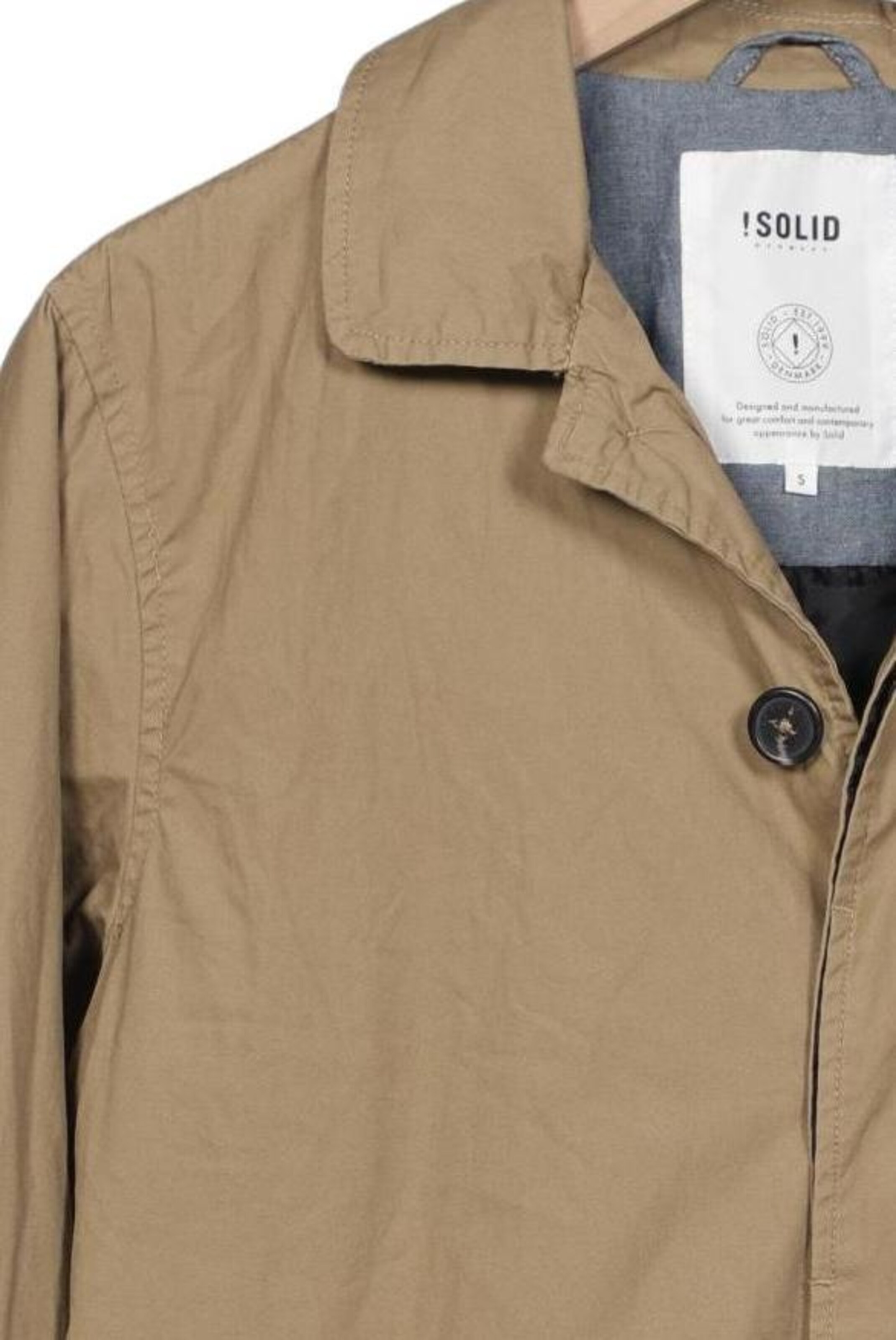 !Solid Jacket & Coat in S in Beige