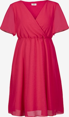 Robe de cocktail 'DENISA' Karko en rouge : devant