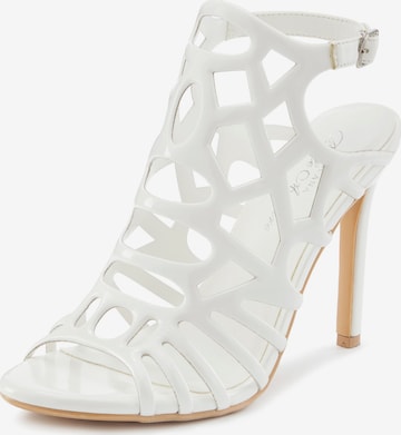 LASCANA Belle Affaire Sandale in Weiß: Vorderseite