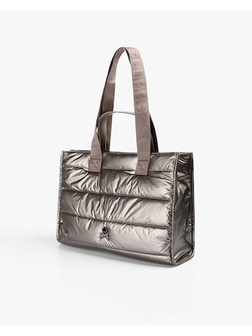 Scalpers Handbag in Silver: front