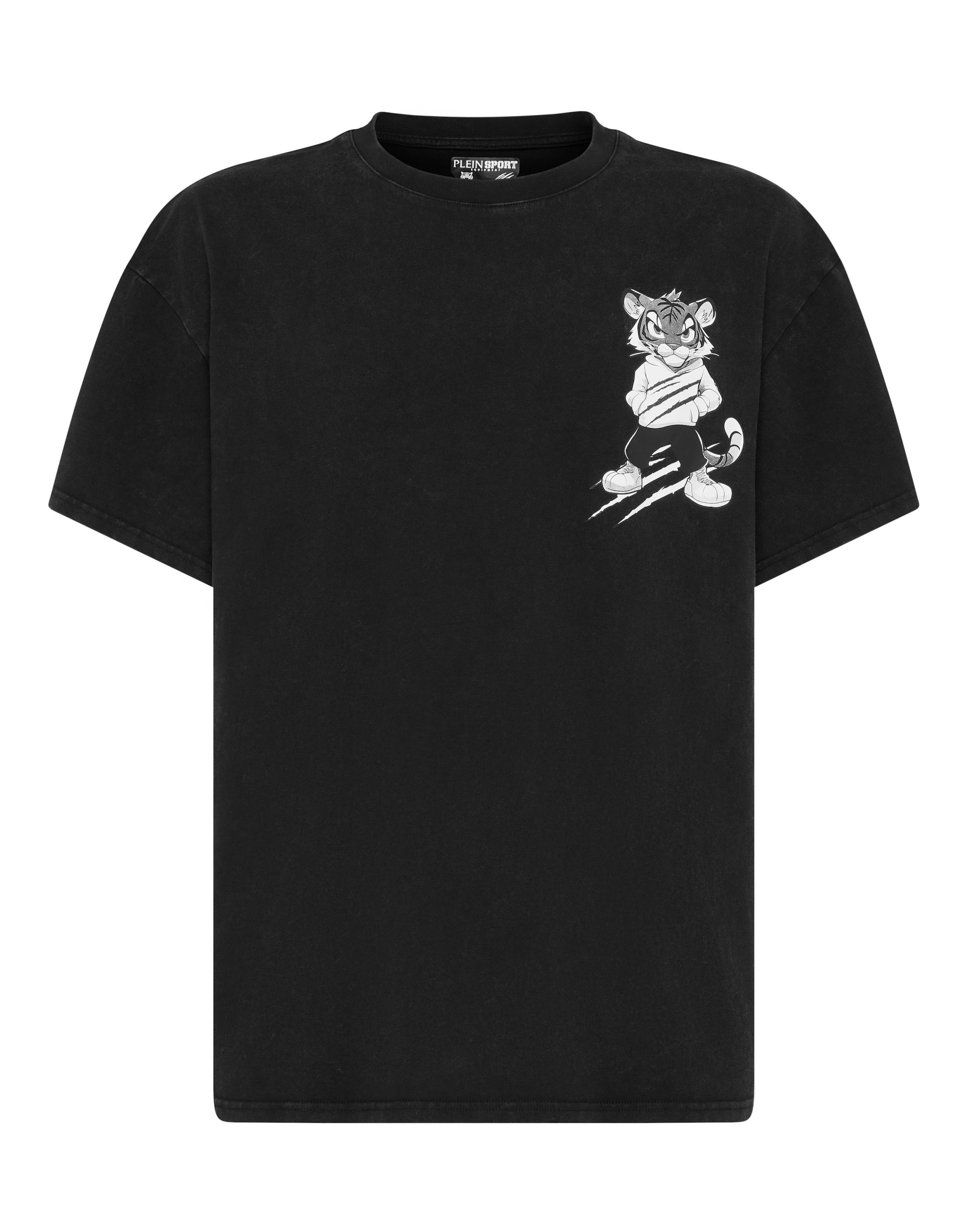 Plein Sport T-Shirt 'Tiger' in Schwarz: Vorderseite