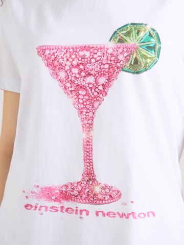 T-shirt 'Glitter Cocktail' EINSTEIN & NEWTON en blanc