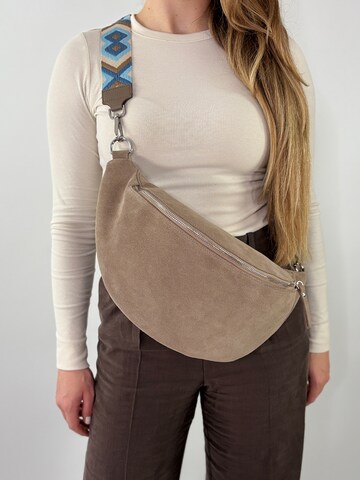 lePelou Fanny Pack 'TRAMA' in Grey