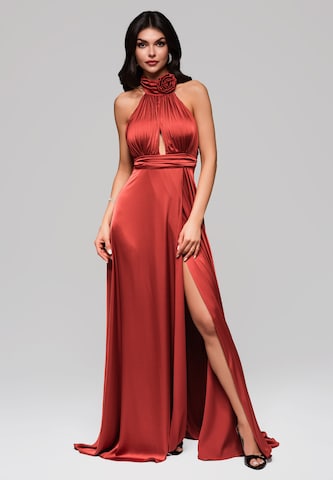 Ombre Evening dress in Orange: front