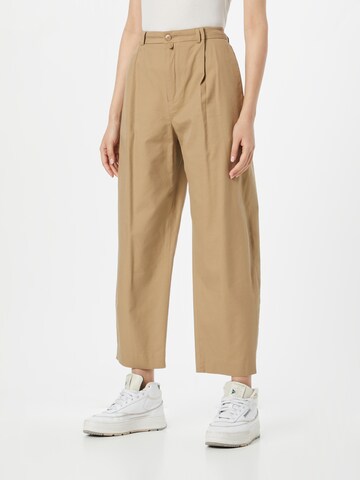 Loosefit Pantalon à plis 'EARLY' DRYKORN en beige : devant