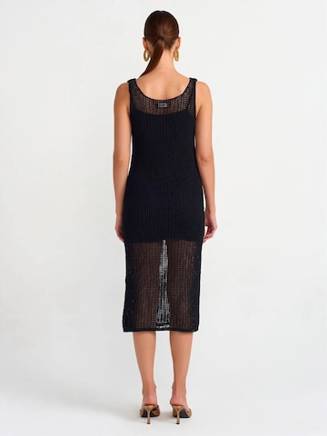 Dilvin - Vestido de malha em preto