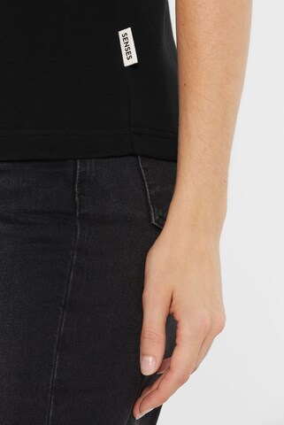 SENSES.THE LABEL T-Shirt in Schwarz