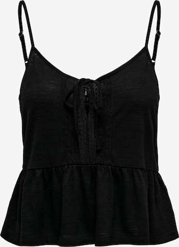 Only Petite Top in Black: front