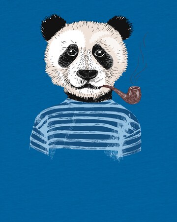 watabout.kids Shirt 'Panda' in Blue