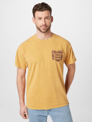 Vintage Supply Shirt 'RARE BOOKS' in Yellow: front