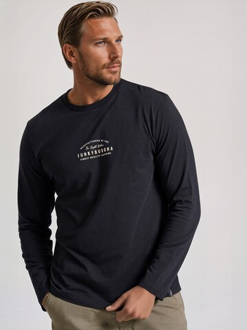 Funky Buddha Shirt in Schwarz: Vorderseite