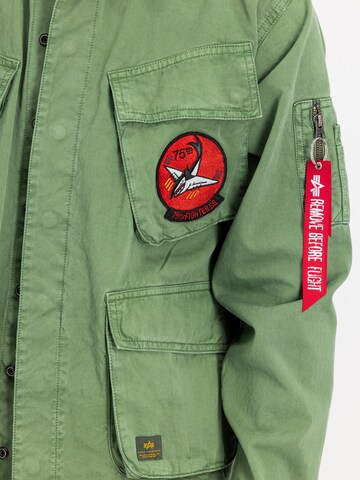 ALPHA INDUSTRIES Přechodná bunda 'Flying Tigers' – zelená