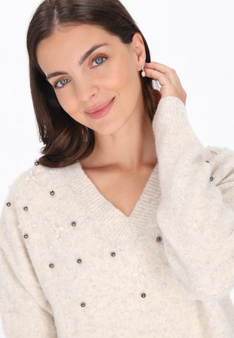 Pull-over Usha en beige