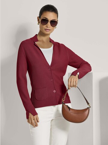 MADELEINE Gebreid vest in Rood