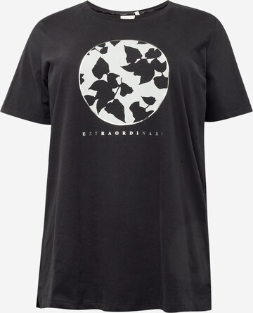 T-shirt 'AGATI' ONLY Carmakoma en noir : devant