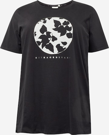 ONLY Carmakoma T-Shirt 'AGATI' in Schwarz: predná strana