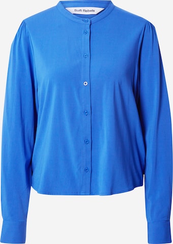 Soft Rebels Bluse 'SRAlia' in Blau: predná strana