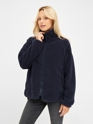 Derbe Fleece Jacket 'Kuschelby' in Blue: front