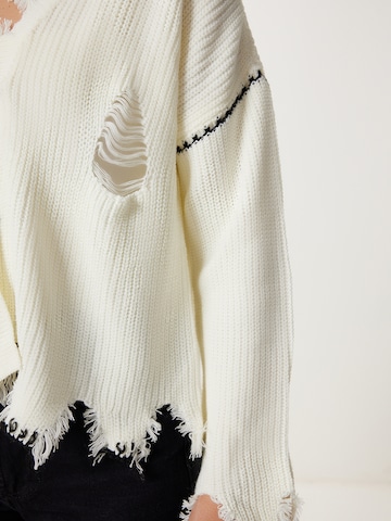 Cardigan Happiness İstanbul en blanc