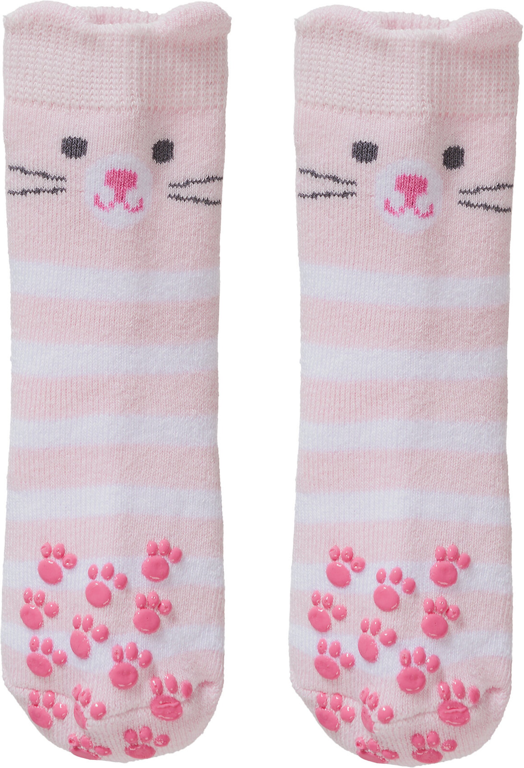 STERNTALER Sokken 'Katze' in Roze