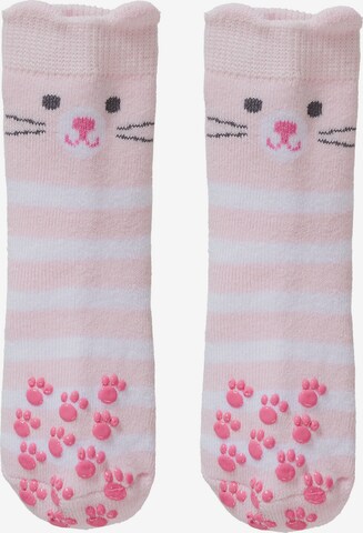 Chaussettes 'Katze' STERNTALER en rose