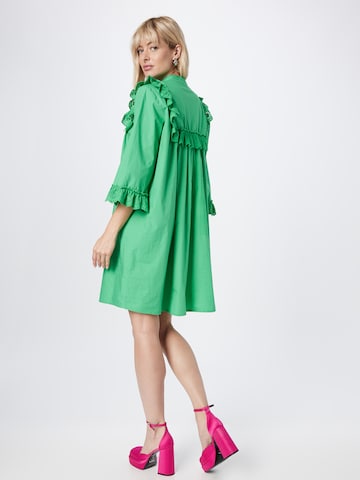 ICHI Платье-рубашка в Зеленый