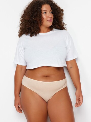 Slip Trendyol Curve en beige : devant