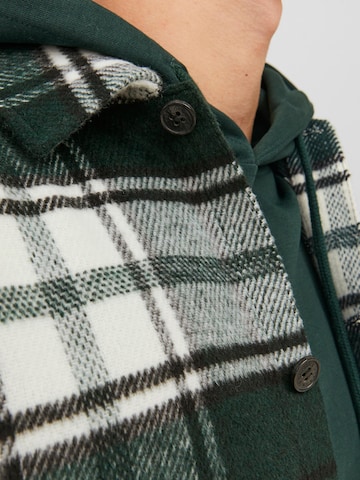 JACK & JONES Comfort fit Button Up Shirt 'Zac' in Green