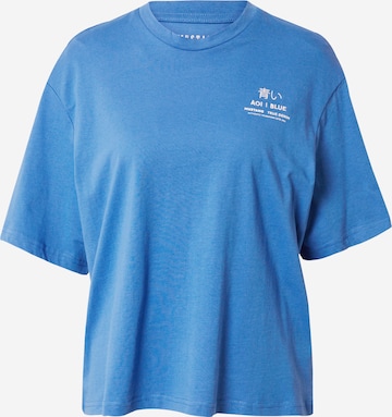 MUSTANG T-shirt 'Audrey' i blå: framsida