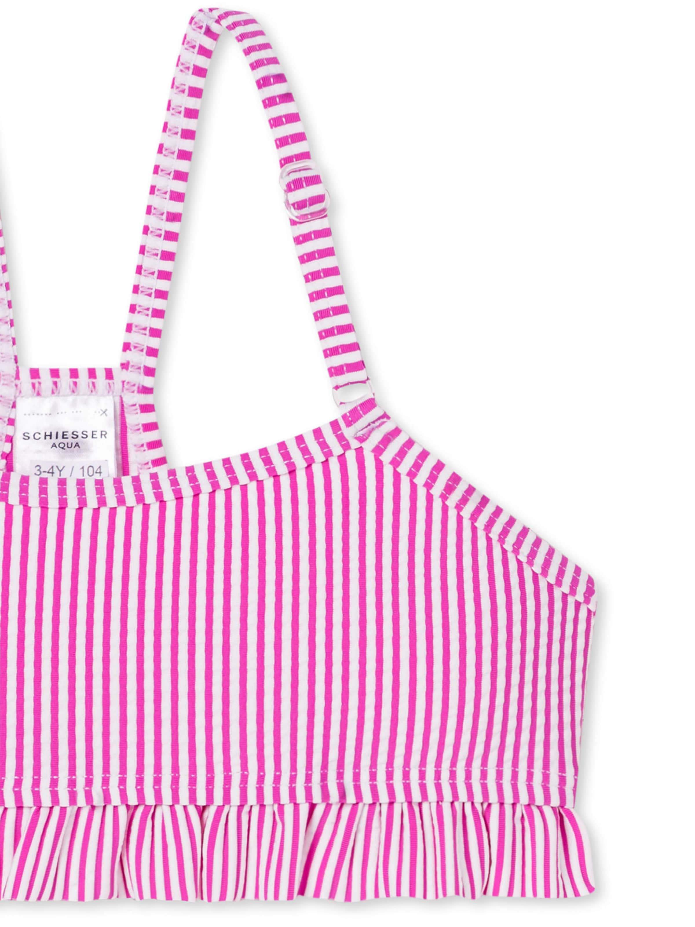 SCHIESSER Bustier Bikini ' Aqua Kids ' in Roze