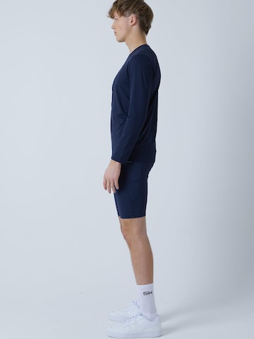 SPORTKIND Funktionsshirt 'Crew Neck Long Sleeve Shirt'‌‌‌‌‌‌‌‌‌‌ in Blau