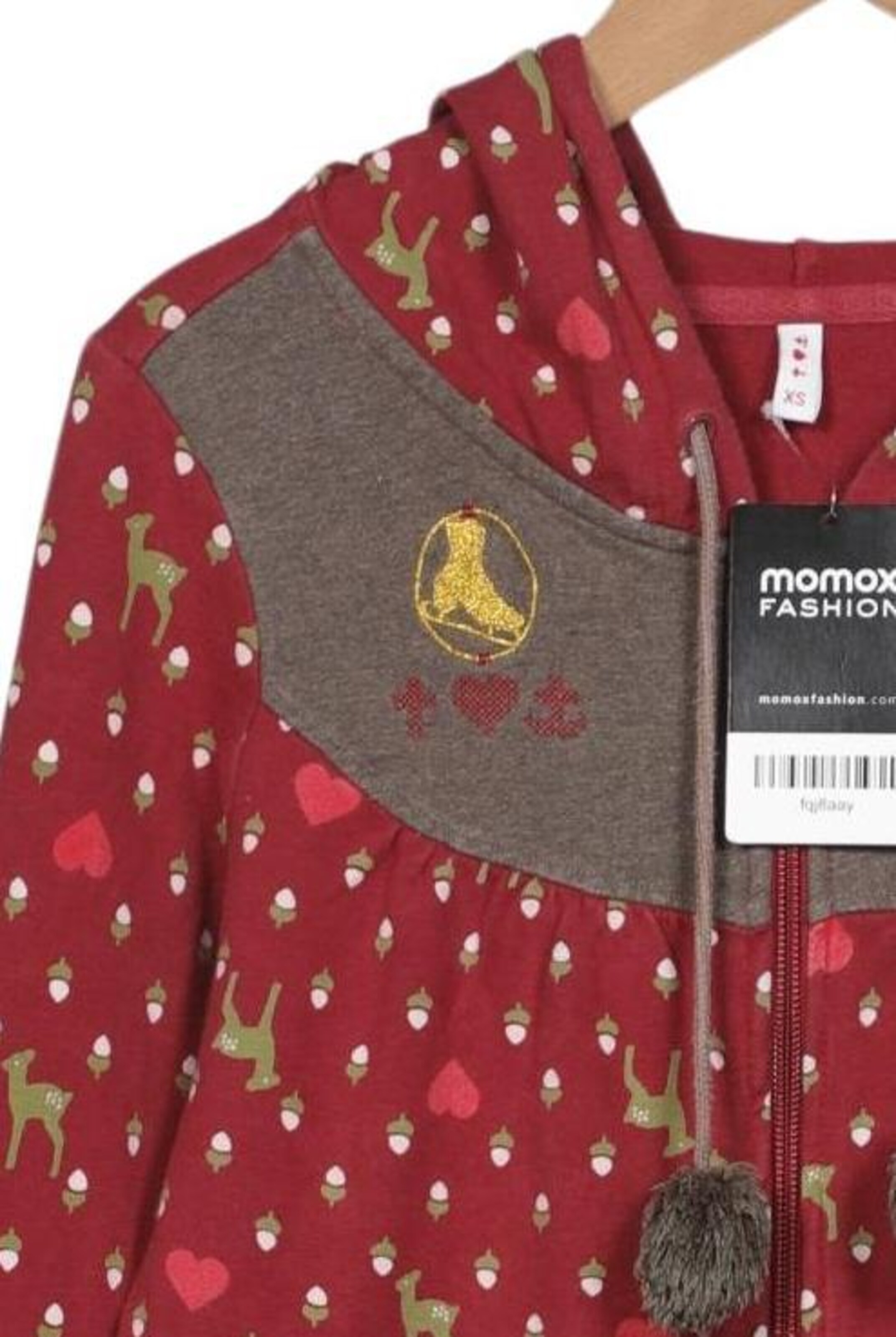 Blutsgeschwister Kapuzenpullover XS in Rot