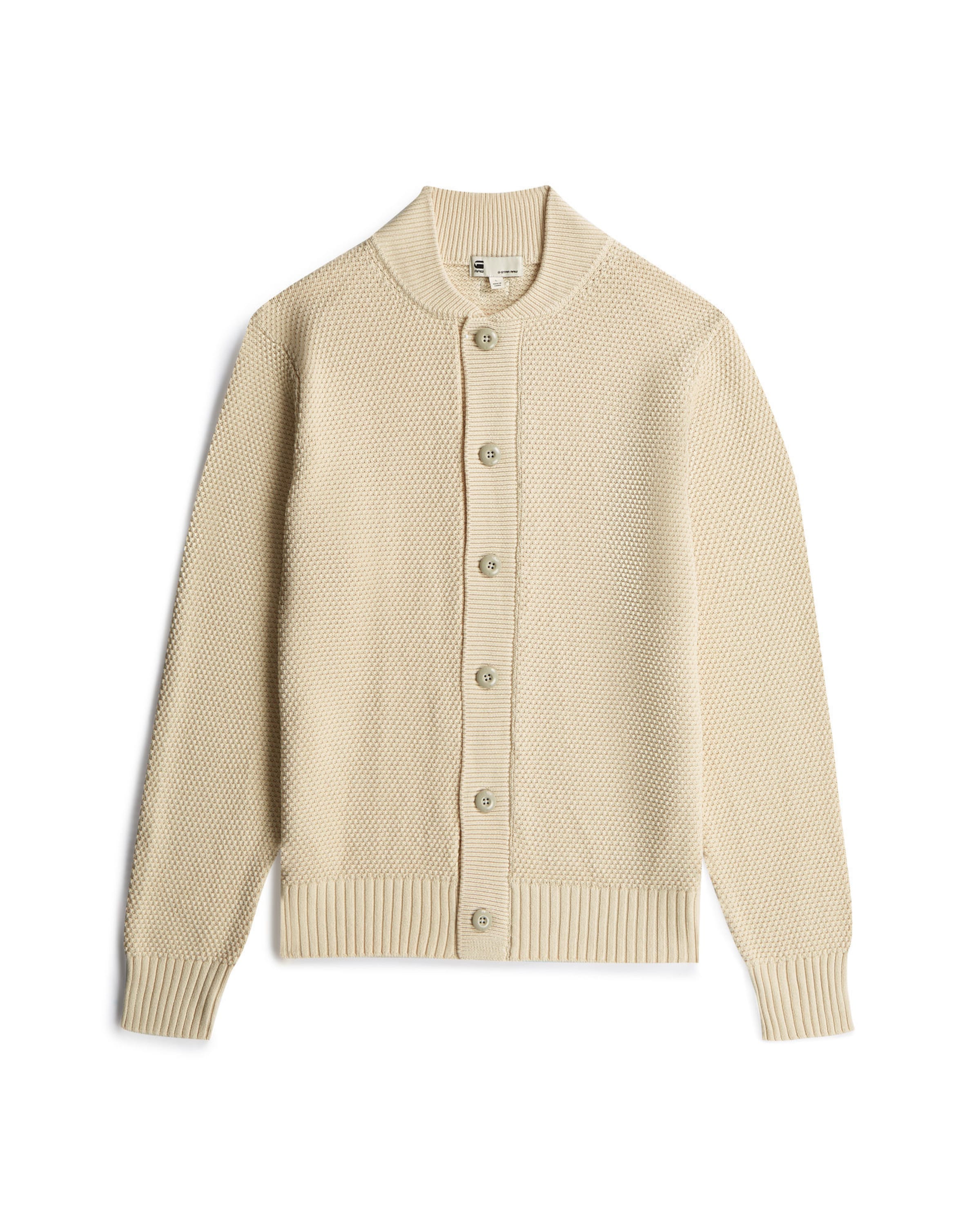G-STAR Gebreid vest in Beige: voorkant