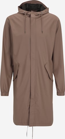 Veste fonctionnelle RAINS en marron : devant