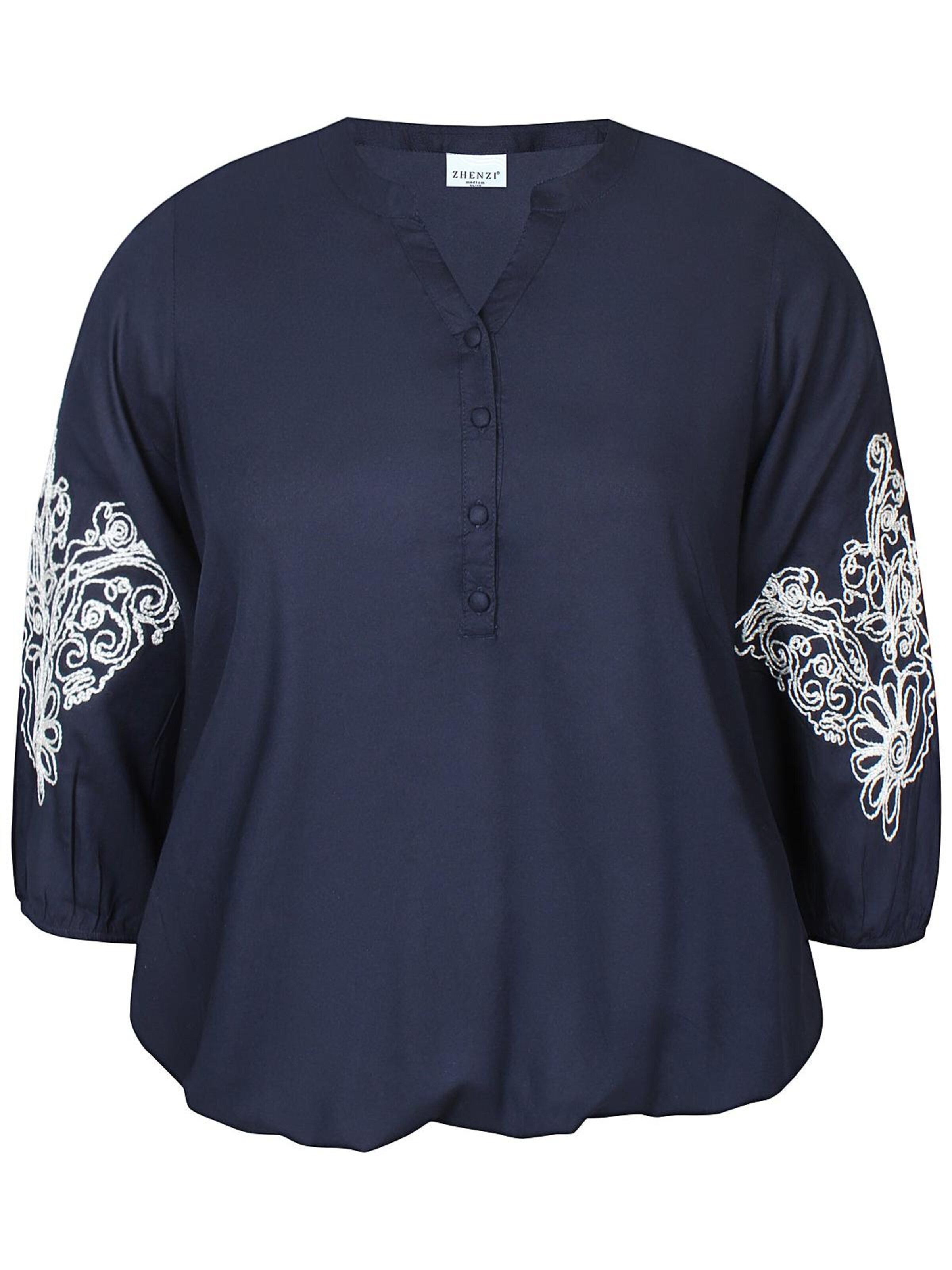 Zhenzi Blouse 'Edith 1279' in Blauw: voorkant