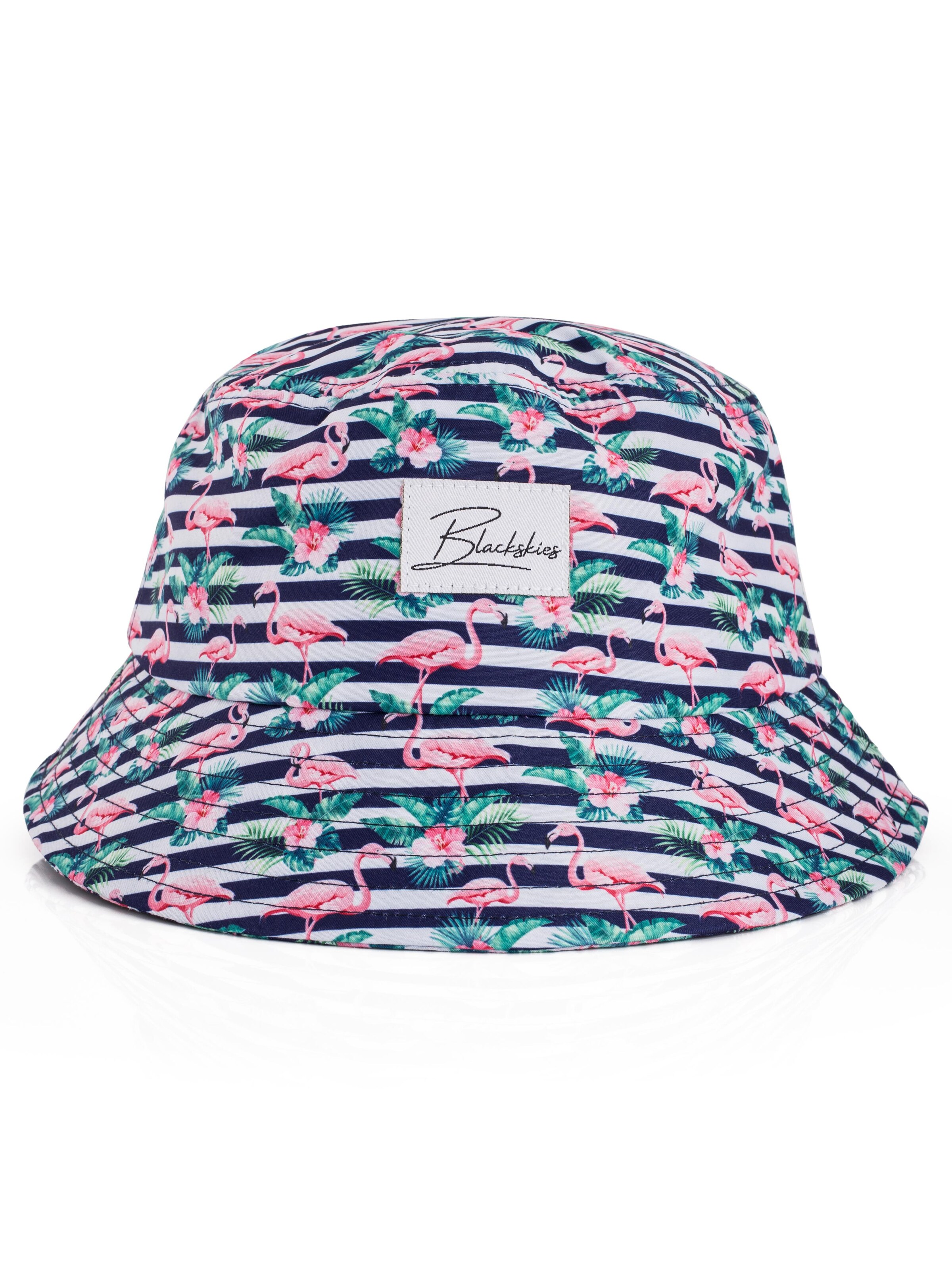 Blackskies Hat 'Tropical Flamingo Vol. II' in Blue: front