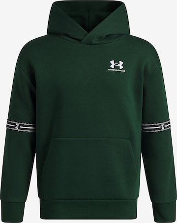 UNDER ARMOUR Sports sweatshirt 'Icon Flc' in Green: front