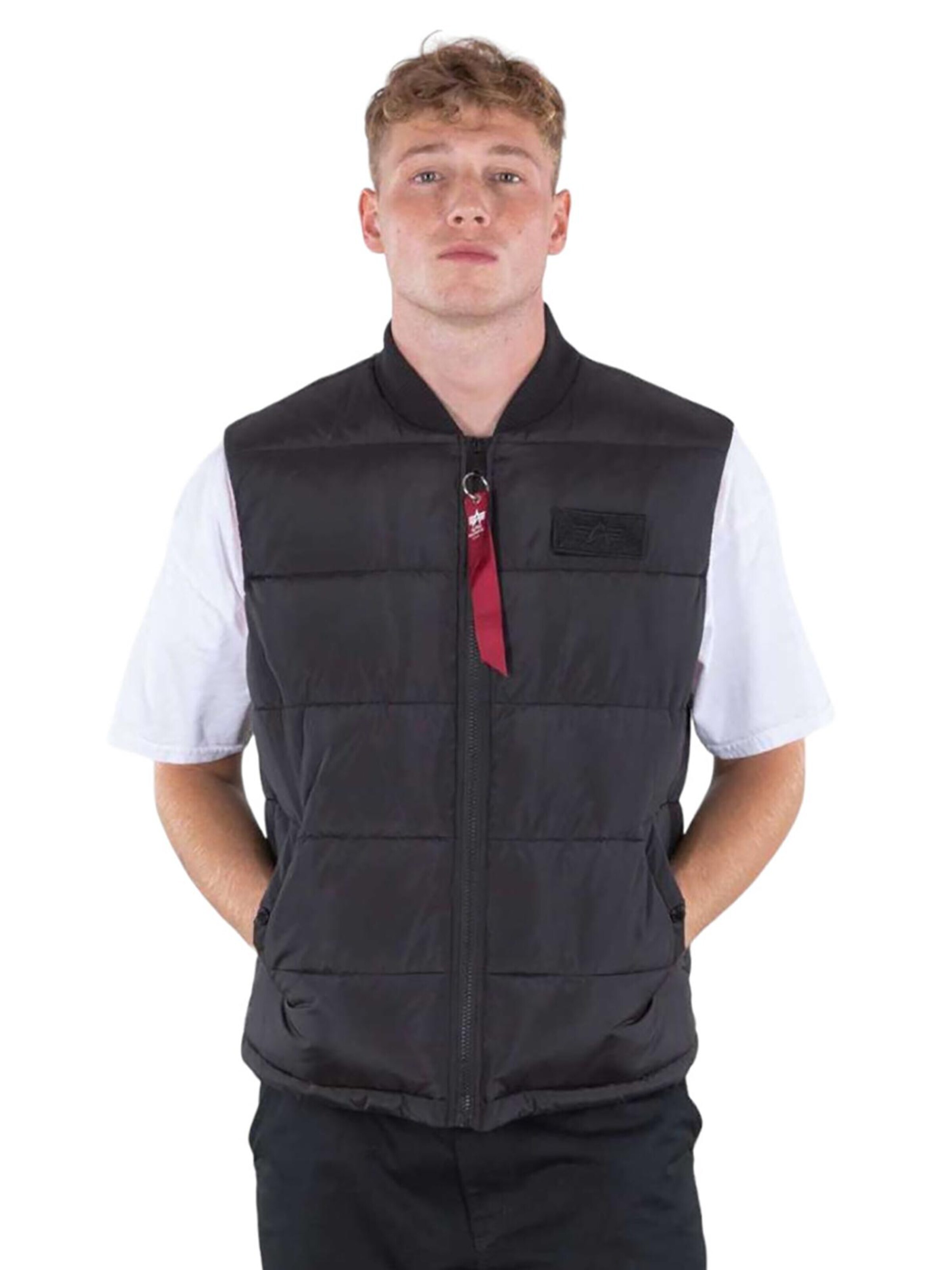 ALPHA INDUSTRIES Mellény - fekete: elől