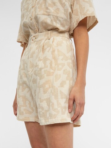 OBJECT Loosefit Shorts 'Katrin' in Beige