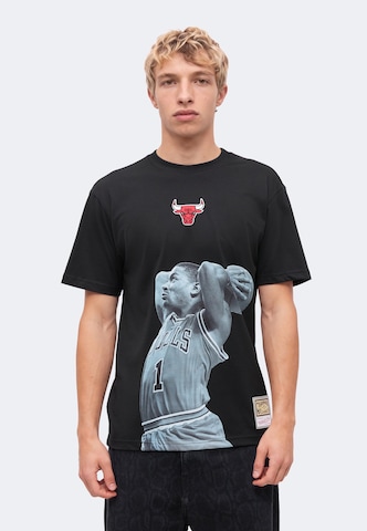 Mitchell & Ness Shirt 'NBA PLAYER BULLS - ROSE' in Black: front